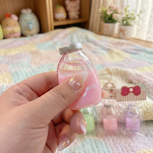 ของเล่นบีบแก้วนมน่ารัก รูปทรงขวดนม ของเล่นบีบคลายเครียด บรรจุของเหลวและน้ำมัน สำหรับเด็กและผู้ใหญ่ - Product Image 4
