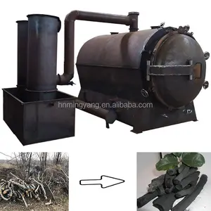 Philippines Horizontal Bamboo Charcoal Carbonization Furnace Small Wood Log Charcoal
