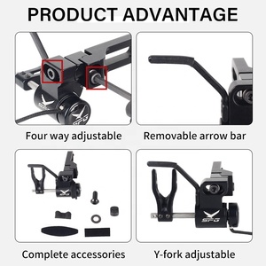 Repose-flèche SPG Drop Away pour tir à l'arc, flèches en carbone pour arc à poulies, accessoires réglables en alliage d'aluminium CNC de précision pour la chasse - Product Image 2