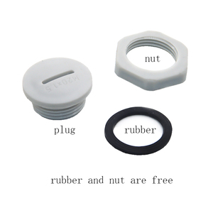Jiaf nhựa niêm phong cắm IP68 Nylon chống thấm nước chủ đề lỗ cắm M12-M72 màu đen và trắng phụ kiện điện với cắm - Product Image 2