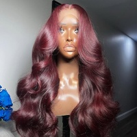 Peluca de Cabello Humano Virgen Vietnamita Transparente HD de Alta Calidad, Ondulada, sin Pegamento, para Mujer