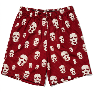 Shorts de sport pour homme à taille haute élastique, en tissu tissé avec imprimé graphique, à séchage rapide, pour la gym et l'entraînement - Product Image 2