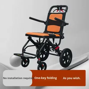 Silla de ruedas manual ligera y plegable al por mayor de fábrica para personas discapacitadas adecuada para tratamiento de rehabilitación - Product Image 2