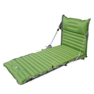 Doppio scopo all'aperto gonfiabile singola persona campeggio tappetino portatile regolabile reclinabile <span class=keywords><strong>letto</strong></span> <span class=keywords><strong>letto</strong></span> con multifunzionalità - Product Image 1