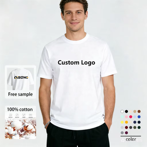 T-Shirt Personalizzata Pro Club a Maniche Corte, Collo Tondo, 100% <span class=keywords><strong>Cotone</strong></span> Ecologico Traspirante, Tessuto Pesante per Uomo - Product Image 1