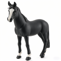 Figurines de chevaux en plastique personnalisées en gros, modèles réalistes d'animaux de ferme, jouets, décoration de gâteaux, cadeau éducatif pour enfants