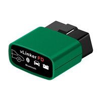 Escáner de Diagnóstico de Fallas de Automóvil VLinker FD VGATE OBD2 Bluetooth 3.0 con Pantalla LCD Verde