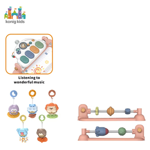 Konig niños multifuncional bebé Fitness Pedal Piano jugar <span class=keywords><strong>gimnasio</strong></span> recién nacido juguetes Playmat bebé juguetes 0-12 meses - Product Image 4