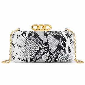 Bolso de Noche Elegante para Mujer con Diseño de Serpiente, Correa de Cadena Desmontable, Cartera de PU, Bolso de Moda para Fiestas Formales y Bodas - Product Image 3
