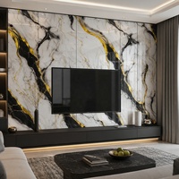 Panneau mural WYRAX Panda en PVC blanc effet marbre UV 1220x2440mm 3.2mm pour projet d'aménagement intérieur de showroom de vente au détail