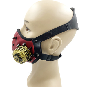 Cosplay Steampunk Plague Doctor Bird Mask WhiteBlack Latex Bird Beak Masks naso lungo Halloween Party Event Ball Costume puntelli - Product Image 4