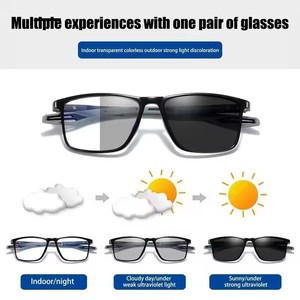 Lunettes de lecture photochromiques <span class=keywords><strong>anti</strong></span>-lumière <span class=keywords><strong>bleue</strong></span> carrées de haute qualité et bon marché avec verres unisexes - Product Image 2