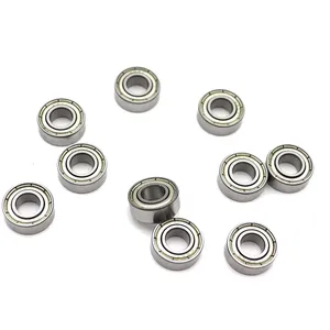 Miniature Bearing 605Zz 5 x14 x 5mm Metal Sealed GCr15 Metric Micro Mini Miniature Deep Groove Ball Bearing 605