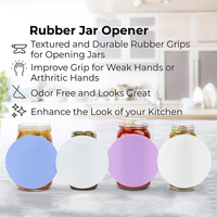 Ouvre-pot en caoutchouc et Silicone personnalisé, multifonctions, antidérapant, ouvre-pot avec poignée