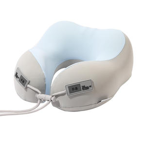 Oreiller de voyage ergonomique en mousse à mémoire de forme F-B, portable, bleu ciel, gris, rose, vert - Product Image 1