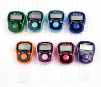 Compteur de doigts - Compteur de prières islamique - Compteur électronique portable à 5 chiffres LED avec étui - Compteur manuel mécanique