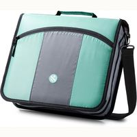 Classeur portable multi-poches Case-it Factory avec fermeture éclair, capacité de 600 feuilles, organiseur scolaire multi-poches