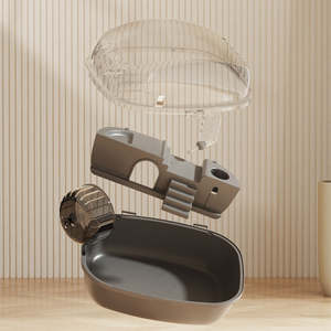 Cage à <span class=keywords><strong>hamster</strong></span> monocouche de luxe Nouveau petit chenil de luxe pour animaux de compagnie avec bol de nourriture Drinkert Maison de <span class=keywords><strong>hamster</strong></span> en métal avec fermeture à bouton - Product Image 6