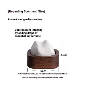 Fragancia de Aceite Esencial de Lujo, Sólida, Sin Fuego, con Base de Madera, Fragancia Duradera para Dormitorio, Regalo Creativo, Ambientador para Coche - Product Image 5