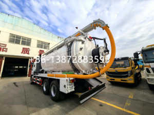 Camión cisterna de <span class=keywords><strong>alcantarillado</strong></span> de 20000 litros, camión tanque séptico de <span class=keywords><strong>alcantarillado</strong></span> vacío de succión más vacío, gran oferta - Product Image 3