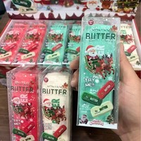 Bâton de beurre en TPR souple et sonore, activé par la voix, à remontée lente, jouet anti-stress à presser pour promotion de Noël