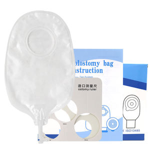 Bolsas de urostomía con barrera <span class=keywords><strong>convexa</strong></span> <span class=keywords><strong>para</strong></span> Opción de <span class=keywords><strong>bolsa</strong></span> de urostomía desechable de dos piezas de grado médico barata al por mayor - Product Image 1