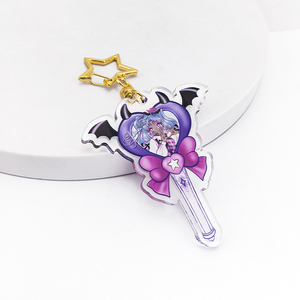 Wholesale Custom Acrylic Digital Photo <b>Keychain</b> Double-Sided UV Printing <b>Anime</b> Design Fashion Trend Promotion Gift - Product Image 3