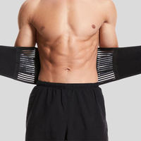 Ceinture de soutien lombaire respirante en polyester pour soulager les douleurs du bas du dos avec 6 baleines