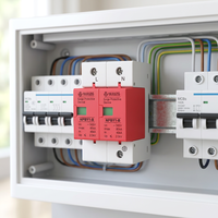 Dispositif de protection contre les surtensions AC IEC 61643-11 NPBY1-B 80kA 385V Type 2 SPD 40kA Certifié CE Rail DIN