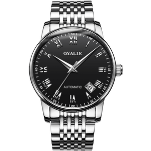 Reloj de Lujo para Mujer, Mecánico Automático, con Diamantes, Manecillas Luminosas, Correa de Acero Inoxidable, Resistente al Agua, Pantalla Analógica, Esfera de Cristal - Product Image 3