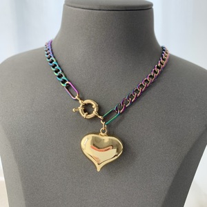 BD-B5440 merveilleux collier de chaîne ombre collier de zircon cubique collier de mode de bonne qualité pour les filles comme cadeaux - Product Image 4