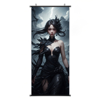Rouleau mural personnalisé personnalisé rouleau suspendu japon Anime affiche suspendue avec rouleau mural en plastique/aluminium