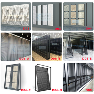 Estilo moderno Wall-Mounted Metal <span class=keywords><strong>Display</strong></span> <span class=keywords><strong>Rack</strong></span> para granito mármore pedra cerâmica telhas economicamente preços para uso Showroom - Product Image 6
