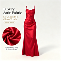 Robe de soirée sirène style européen en satin, col halter, taille empire, dos nu à lacets croisés, froncée, longue et drapée, pour demoiselle d'honneur, OEM/ODM