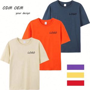 เสื้อยืดเปล่าผ้าฝ้าย 100% สำหรับฤดูร้อน น้ำหนัก 180 กรัม สำหรับผู้ชายและผู้หญิง  รับผลิตตามสั่ง พร้อมสกรีนโลโก้ - Product Image 1
