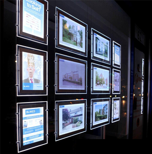 Affiche publicitaire recto-verso format A3, panneau magnétique en acrylique, <span class=keywords><strong>agence</strong></span> <span class=keywords><strong>immobilière</strong></span>, boîte lumineuse LED pour vitrine - Product Image 6