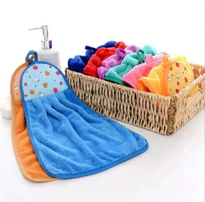 <span class=keywords><strong>Serviette</strong></span> de 38 x 28 cm en Polaire Corail Super Douce, <span class=keywords><strong>Serviette</strong></span> de <span class=keywords><strong>Cuisine</strong></span> à Suspendre - Product Image 1
