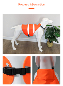 เสื้อกั๊กสุนัขสำหรับล่าสัตว์ ยี่ห้อ Muker รุ่น Luxury Solid ปรับได้ สีส้ม สะท้อนแสง ติดตัวด้วยหัวเข็มขัด ขายส่ง ผลิตจากโพลีเอสเตอร์ ป้องกันสัตว์เลี้ยง - Product Image 2