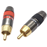 Connecteur audio RCA plaqué or, type à souder, adaptateur jack RCA mâle/femelle pour amplificateur HIFI, câble AV, câblage audio-vidéo DIY