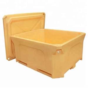 Glacière portable rotomoulée en PE de 660 L avec roulettes, isotherme, pour lettres, palettes, glace, canettes de vin, avec logo personnalisé imprimé, pour aliments - Product Image 1