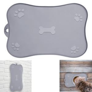 Tapis d'alimentation pour animaux de compagnie en silicone de qualité alimentaire, personnalisé, imperméable, antidérapant, avec bords surélevés, durable, pour gamelles de chien/chat - Product Image 6