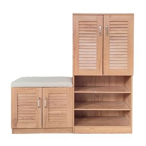 Db đa chức năng chuyển đổi giày lưu trữ tủ băng ghế dự bị với 7 + 3 ngăn có thể điều chỉnh lớp Hội Đồng Quản trị giày đệm - Product Image 1