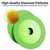 Disque de coupe diamanté ultra-mince de 105 mm (4 pouces) pour meuleuse d'angle, pour découpe à sec et humide du verre et de la céramique