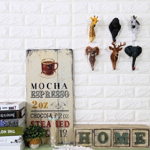 Ornement en résine, style américain rétro, café, <span class=keywords><strong>bar</strong></span>, boutique, décoration murale 3D, tête de cerf, ornement décoratif créatif - Product Image 3