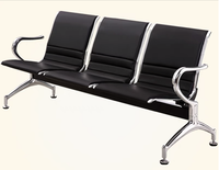 Banc d'attente pliable multifonctionnel moderne en PU pour hôpital, salle d'attente, aéroport, banque, réception