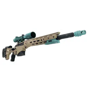 MSR Manual Sniper Rifle Blaster Toy Gun 7MM Ammos Burst Gun Splatter Launcher Shooting Fighting Adult Toy Guns Rifle