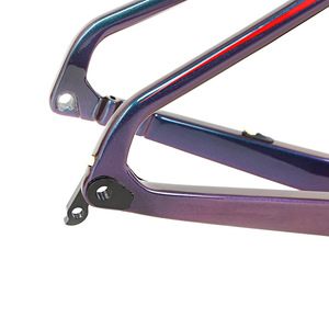 Cadre de vélo en fibre de carbone, vélo de route, léger, peinture changeante de couleur - Product Image 1