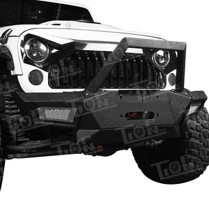 Parachoques Delantero Deportivo de Alta Calidad con Recubrimiento en Polvo, Barra Protectora para Wrangler JK <span class=keywords><strong>2007</strong></span>+ - Product Image 4