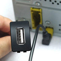 USB 3.0 Stecker auf USB 3.0 Buchse AUX Einbau-Verlängerungskabel Wasserdichtes Autokabel