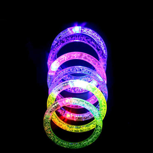 Nicro Factory Price New Year Christmas Neon Party Supplies Light up Acrylic Glow Sticks Accessory Creative LED Luminous Bracelet